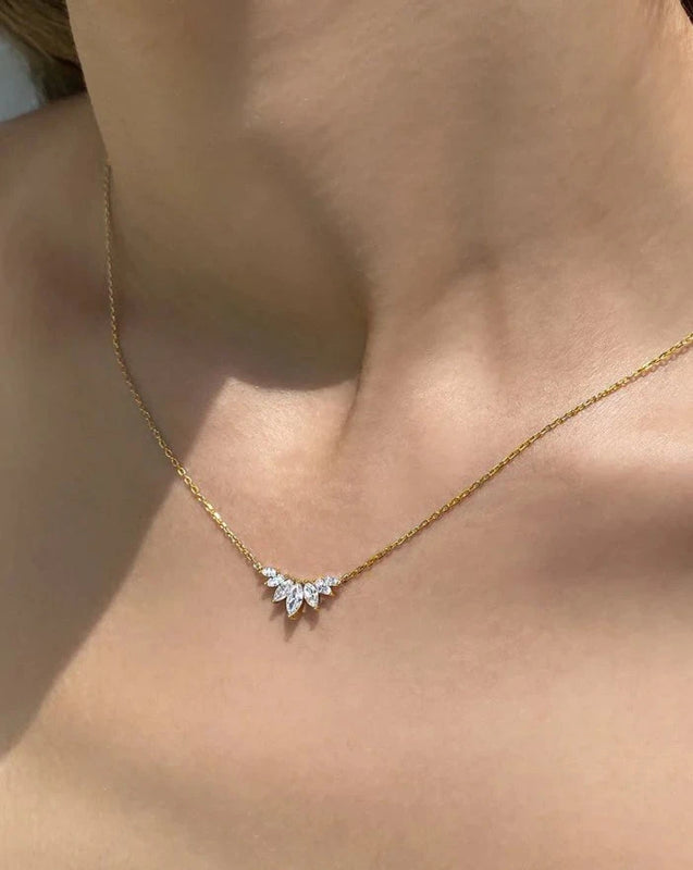 Marquise Silver Necklace