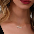 Mama Letter Necklace - ARTSY SILVER