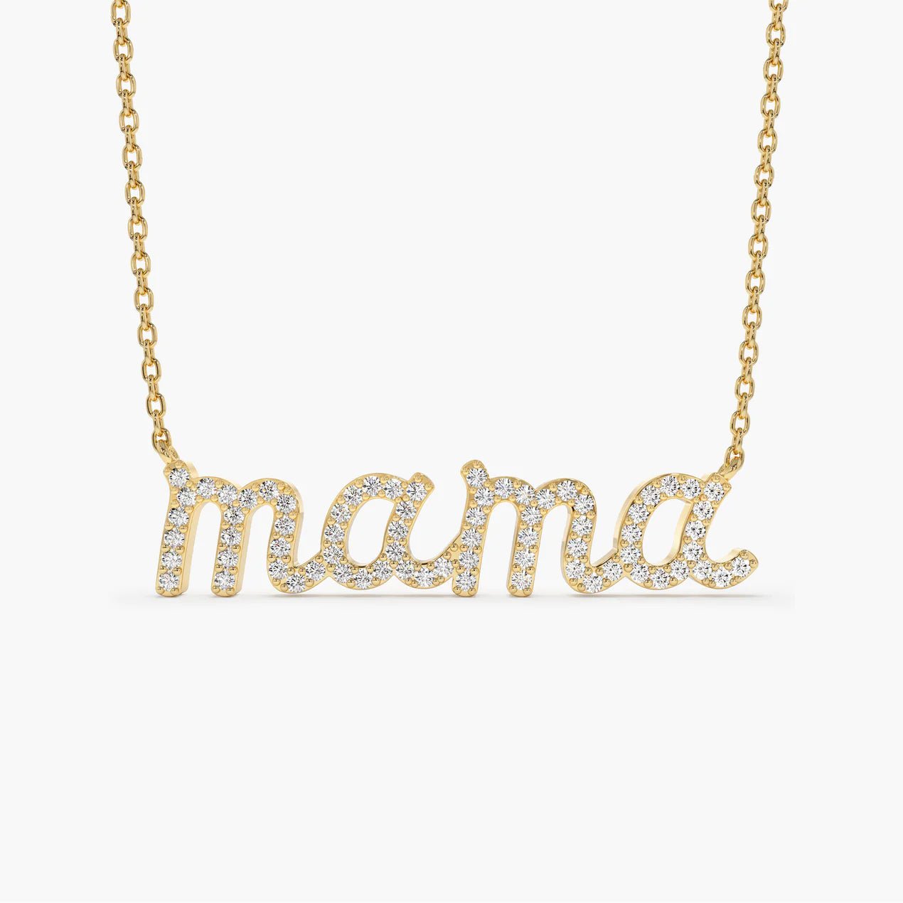 Mama Letter Necklace - ARTSY SILVER