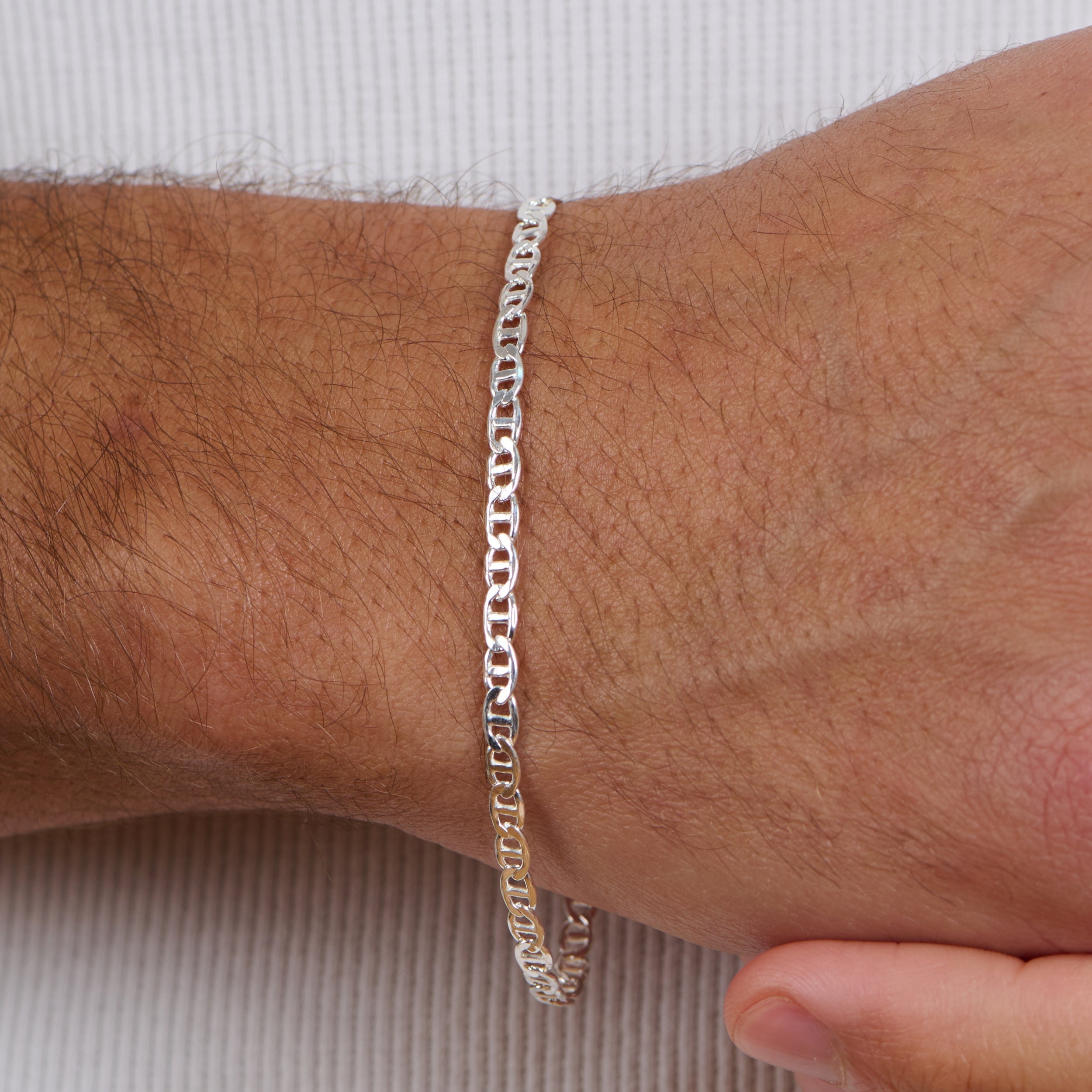 Mariner Silver Men Bracelet