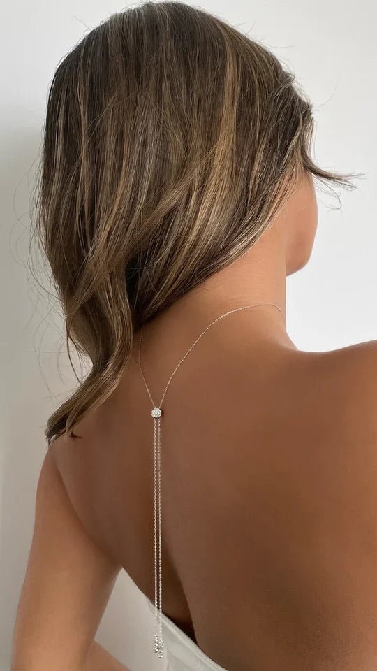 Diva Marquise Adjustable Necklace - ARTSY SILVER