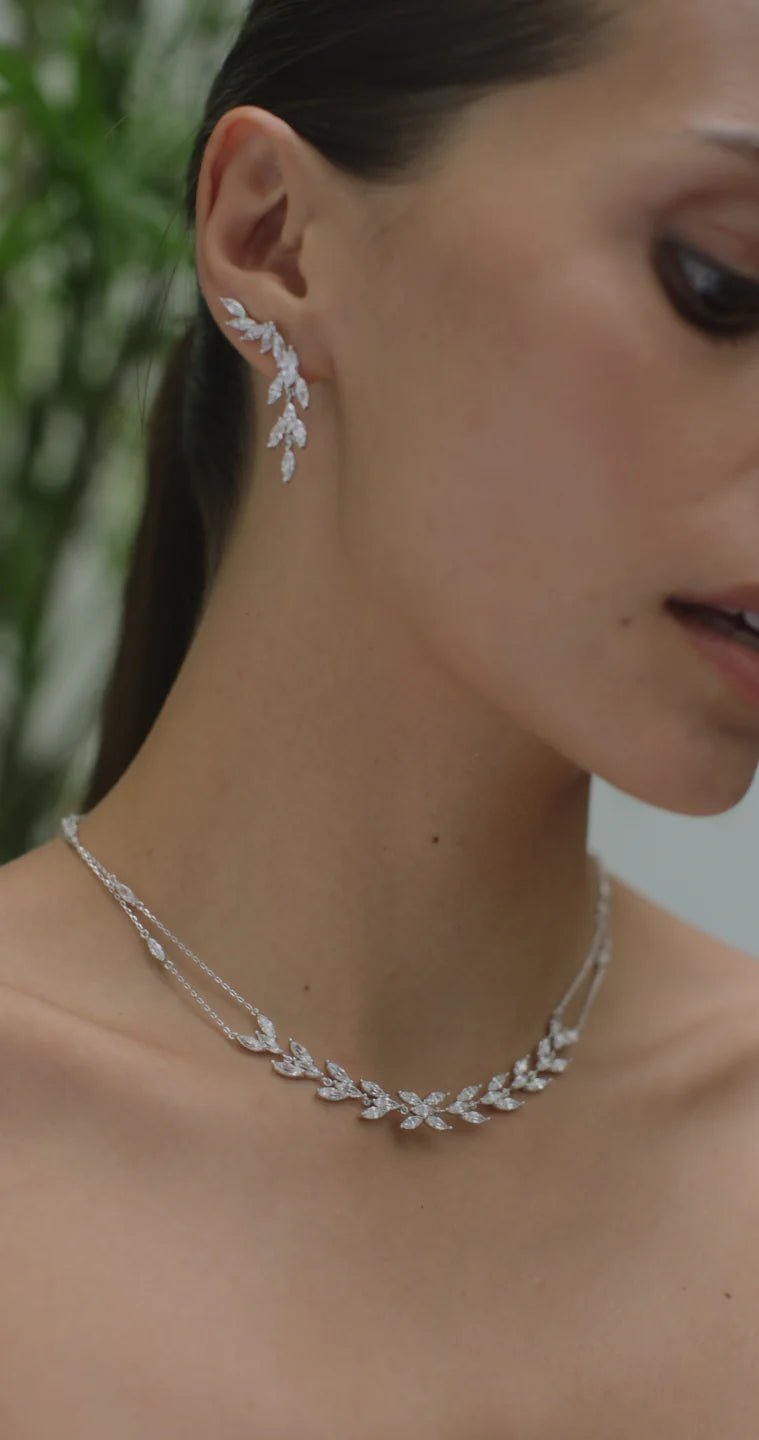 La Mariée Wedding Necklace - ARTSY SILVER
