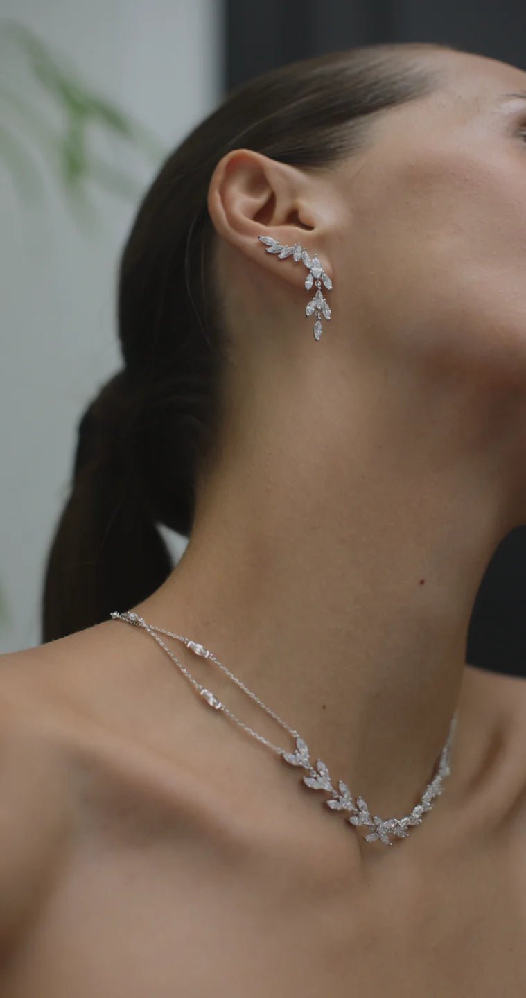 La Mariée Wedding Necklace - ARTSY SILVER