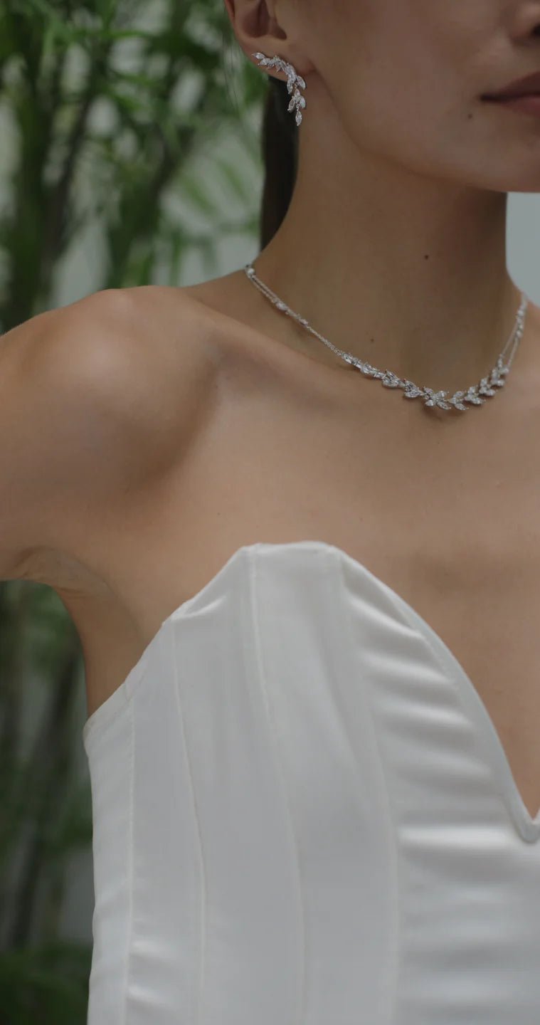 La Mariée Wedding Necklace - ARTSY SILVER