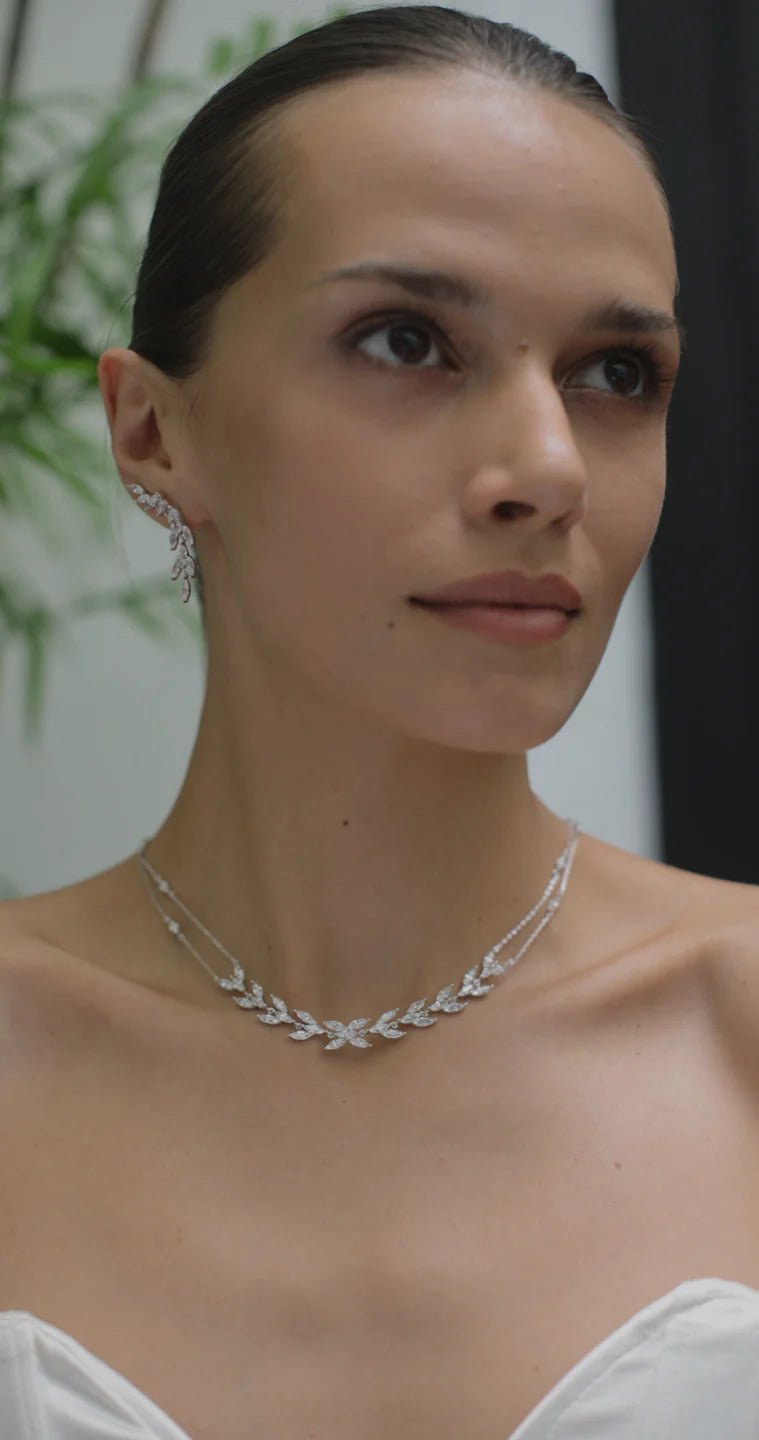 La Mariée Wedding Necklace - ARTSY SILVER