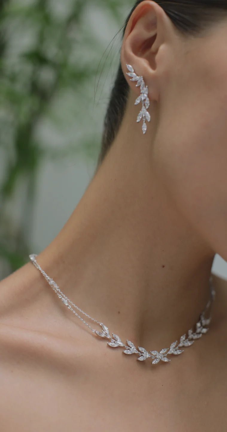 La Mariée Wedding Necklace - ARTSY SILVER