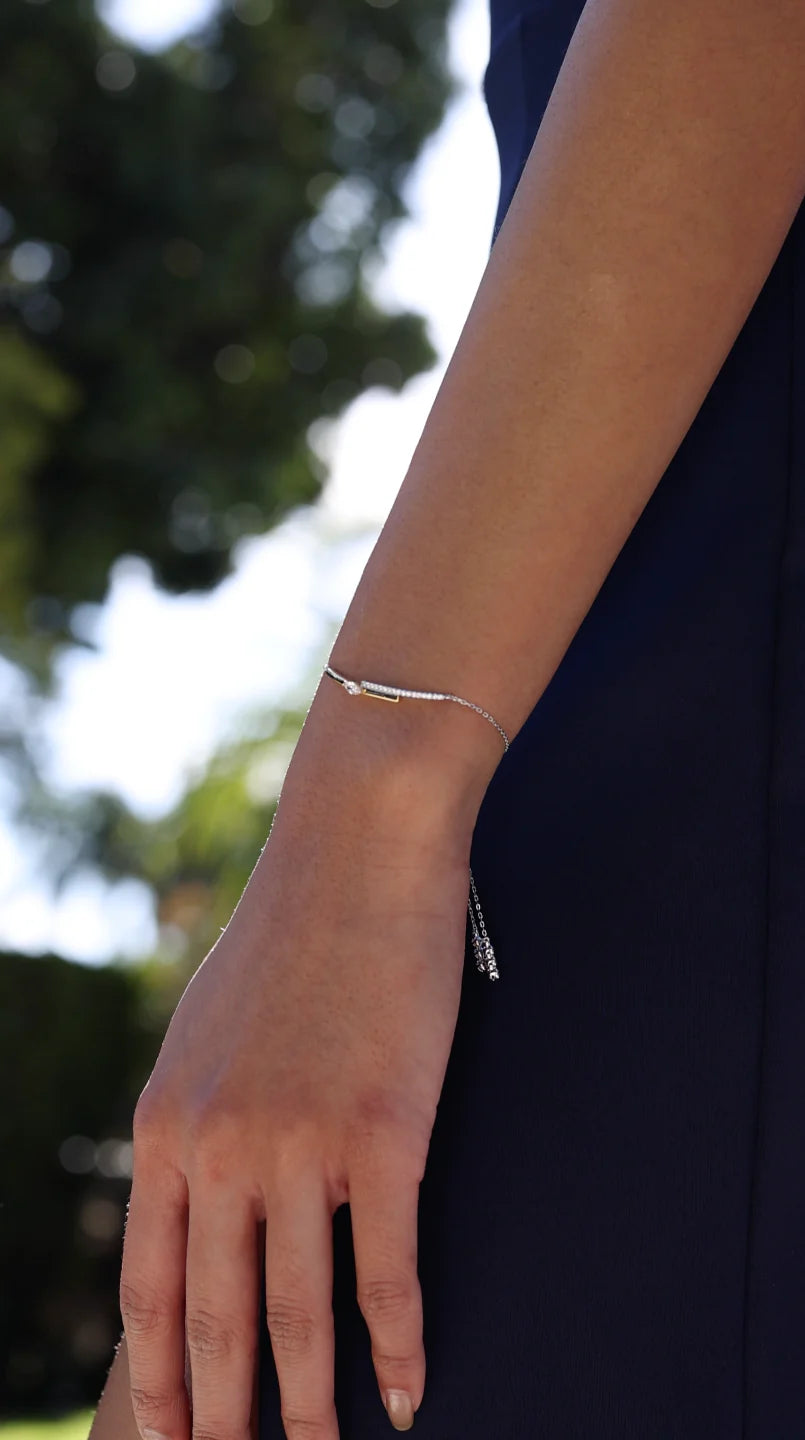 Marquise Cut Adjustable Bracelet