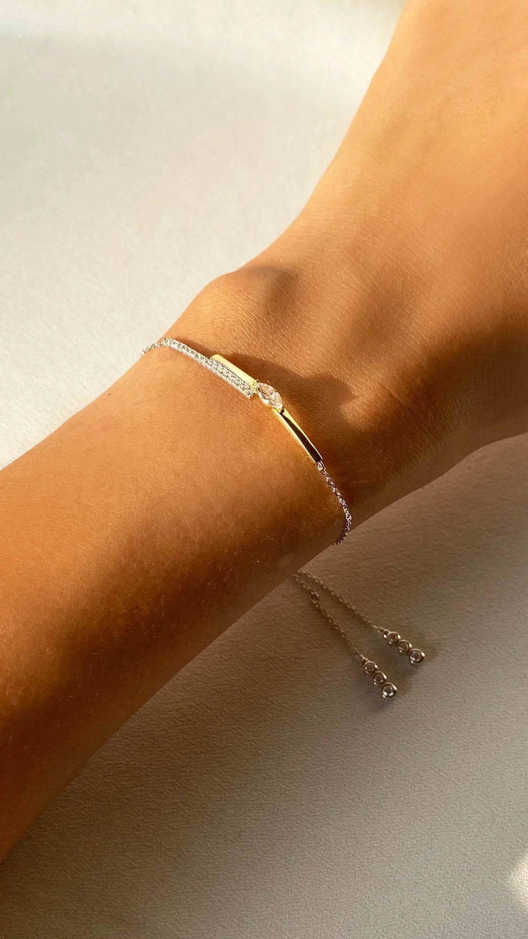 Marquise Cut Adjustable Bracelet