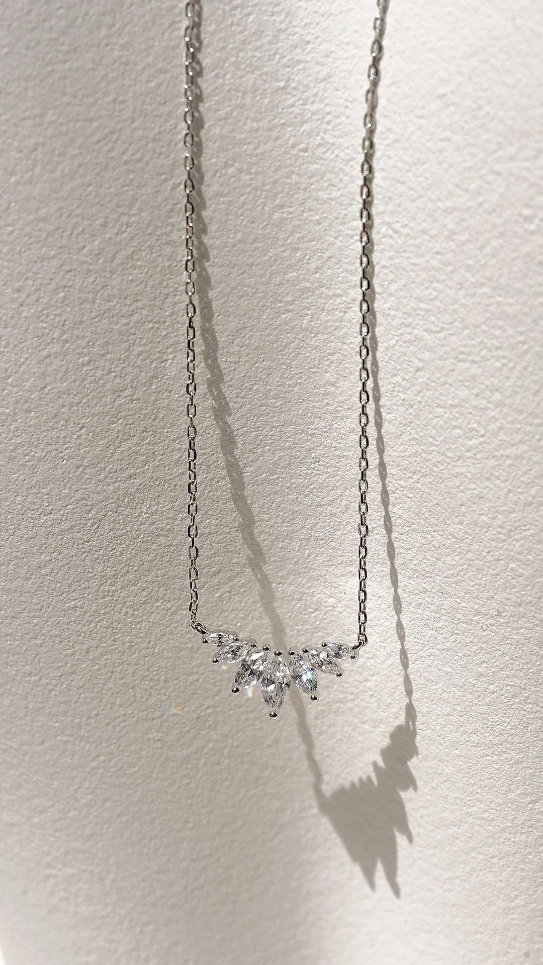 Marquise Silver Necklace - ARTSY SILVER