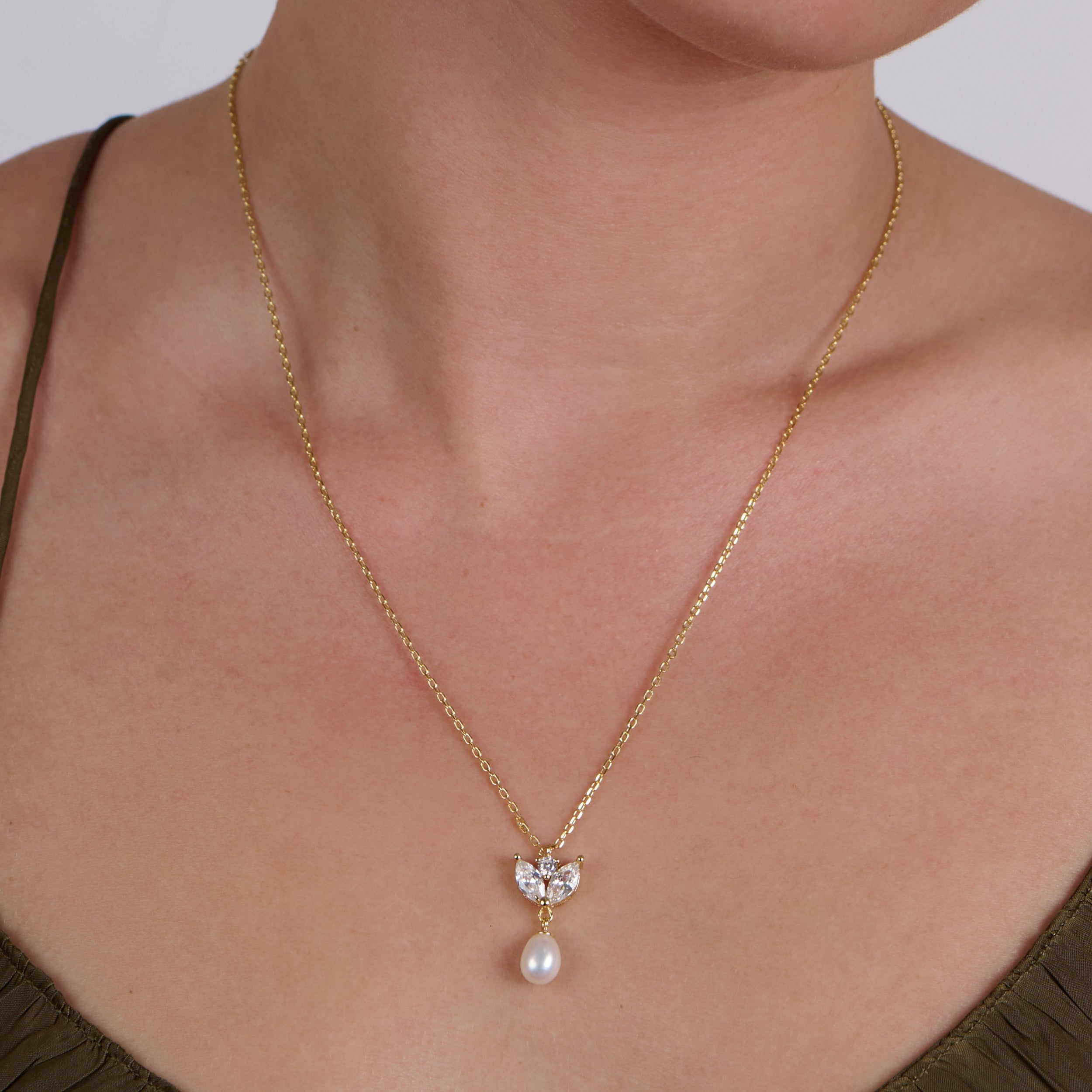 Marquise Pearl Necklace