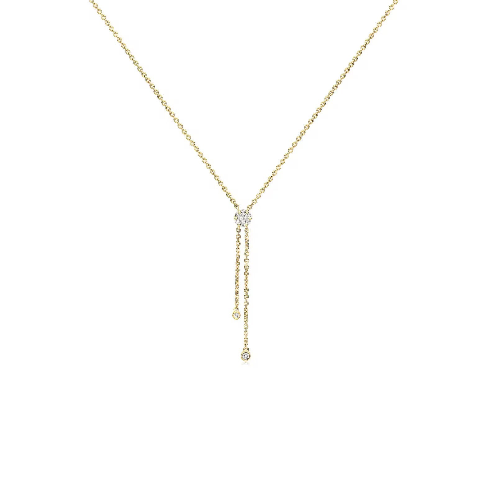 Match My Energy Lariat Necklace - ARTSY SILVER