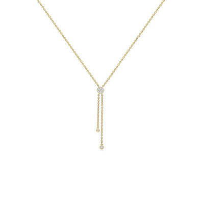 Match My Energy Lariat Necklace - ARTSY SILVER
