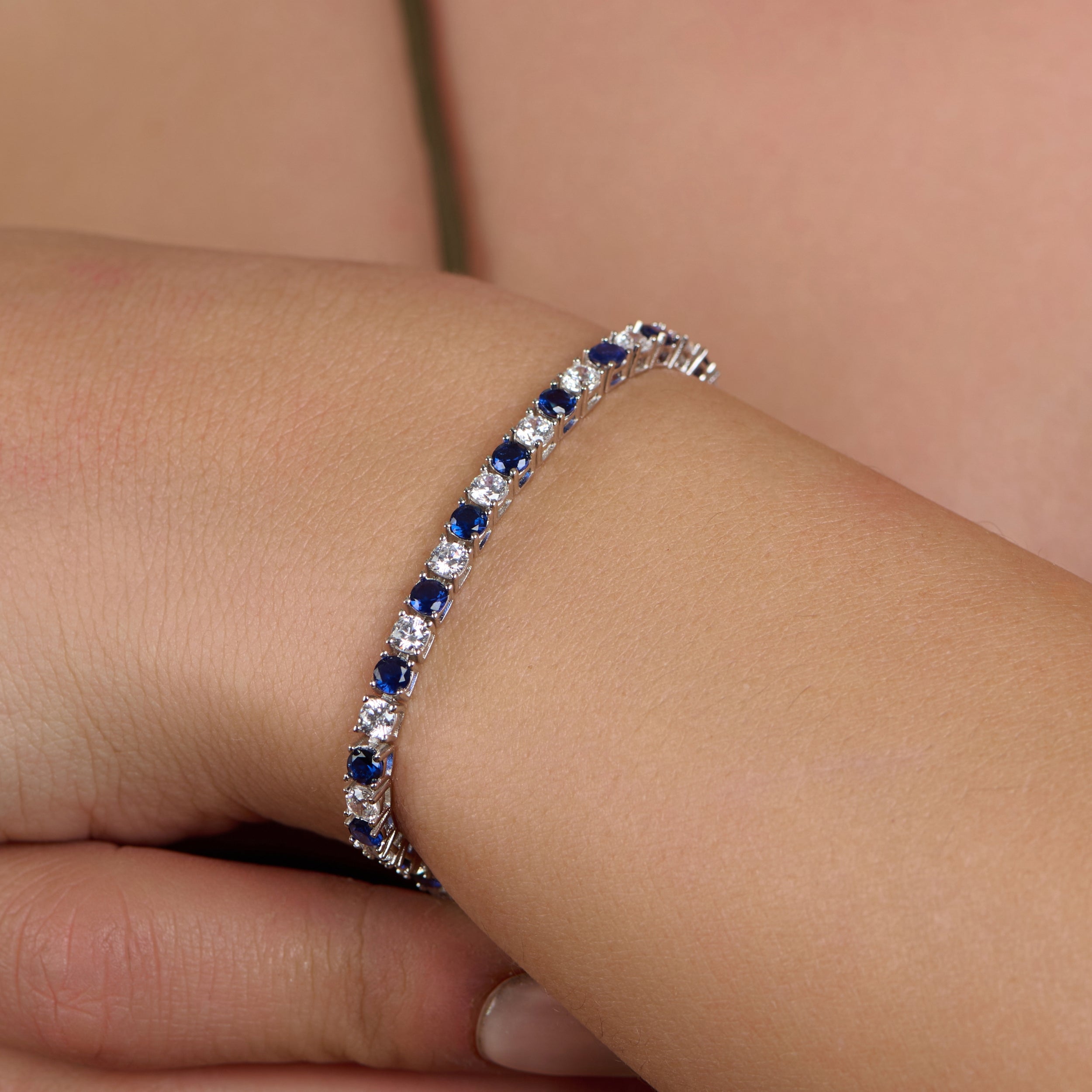 Midnight Sapphire Tennis Bracelet