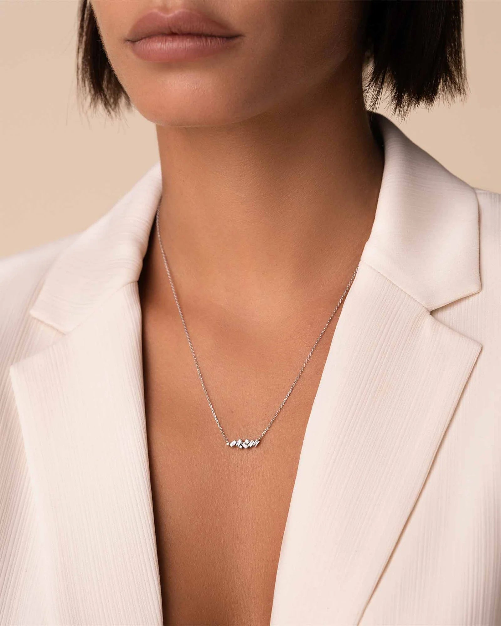 Mini Bar Zircon necklace