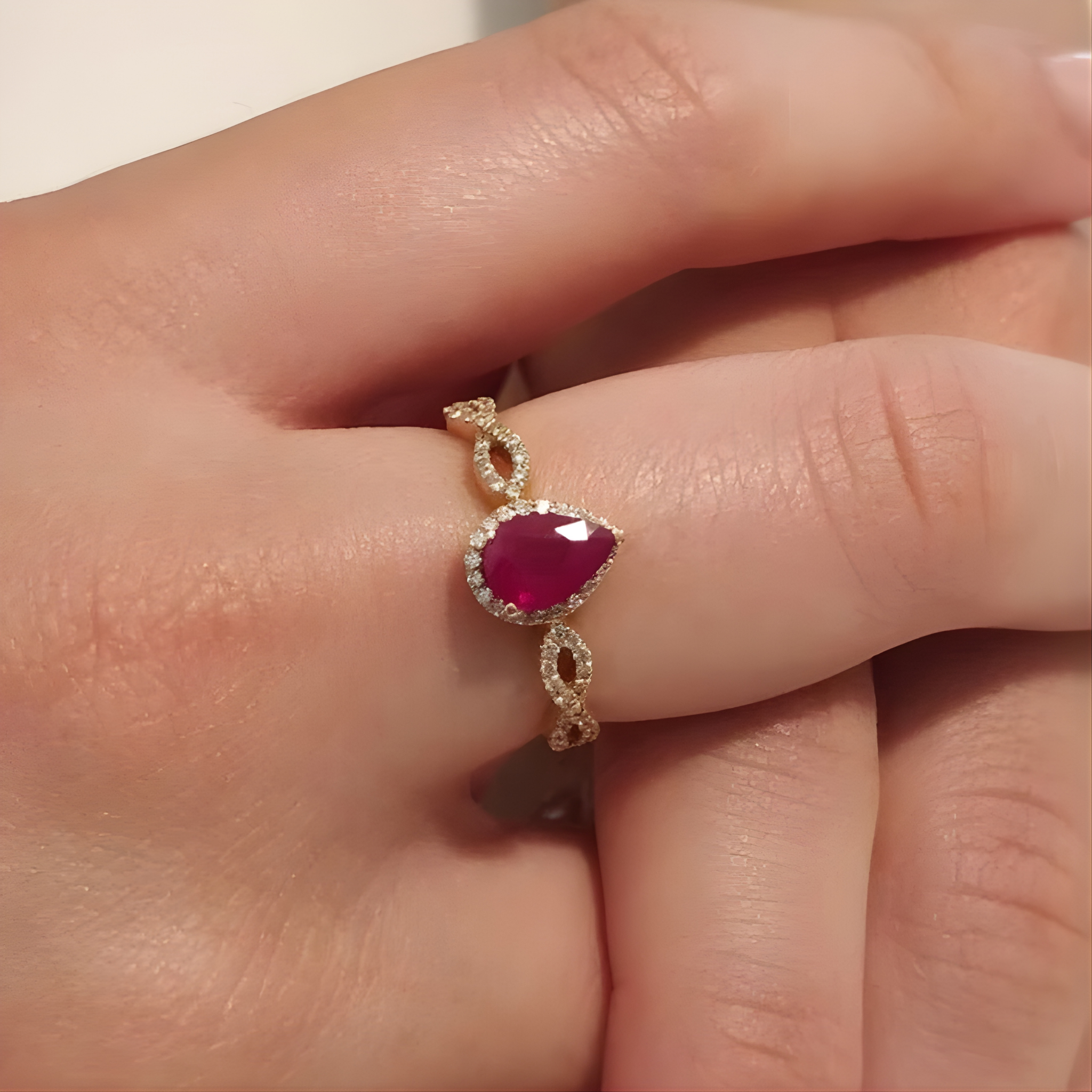 Miraculous Ruby Stone Ring