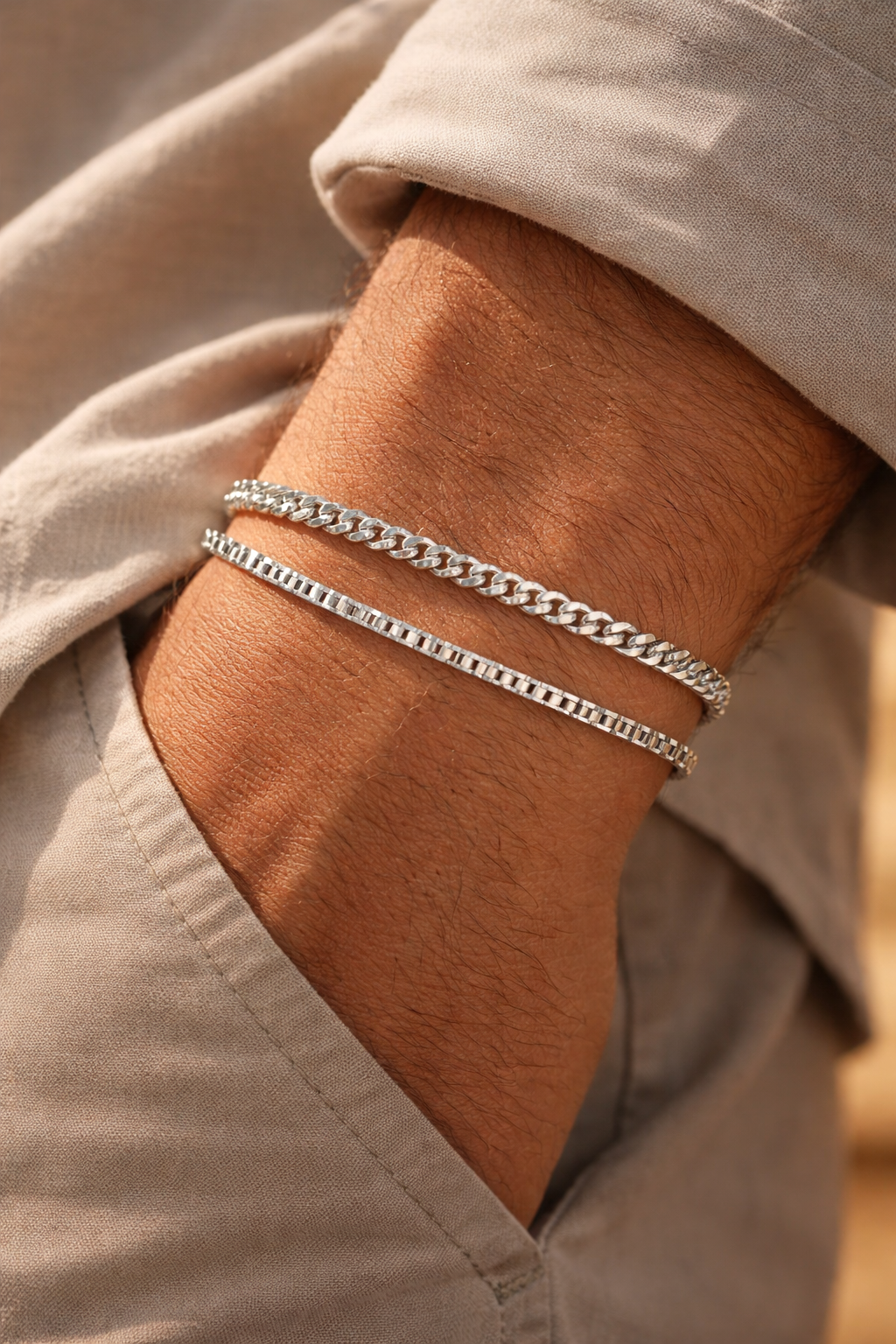 Mixed Link Men’s Bracelet