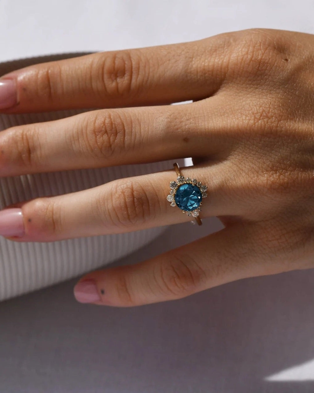 Moonlight London Blue Topaz Ring - ARTSY SILVER