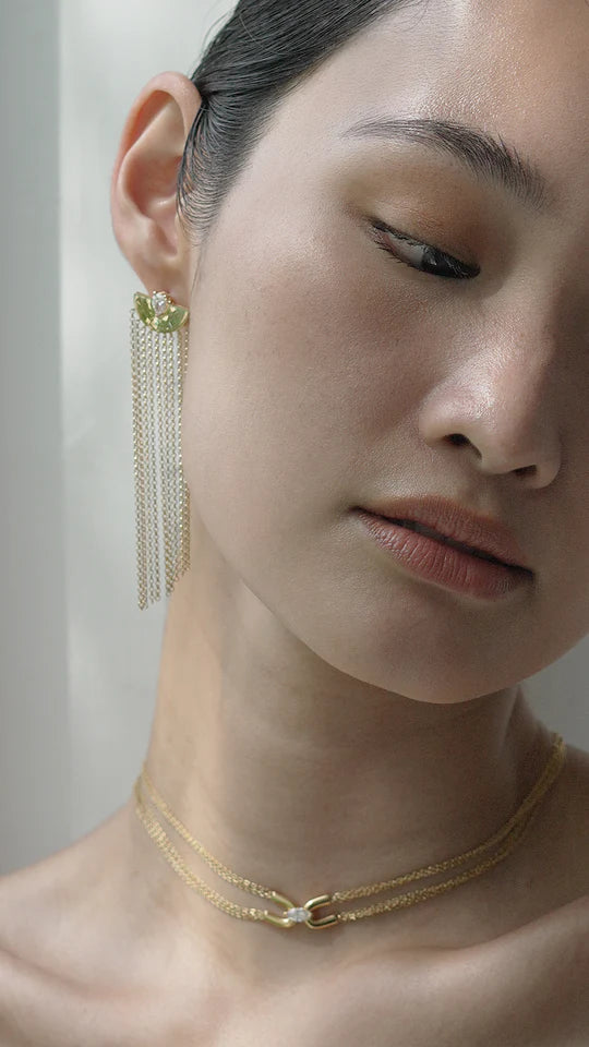 <tc>أقراط متدلية متعددة السلاسلى</tc>