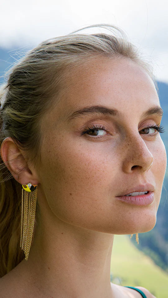 <tc>أقراط متدلية متعددة السلاسلى</tc>