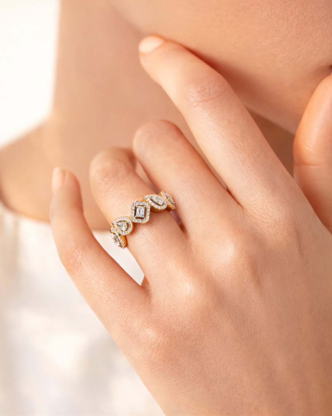 Multi Based Ring Stylish Multi Shaped Ring - Unique Design for Every Occasion