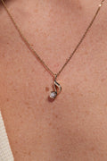 Musical Note Zircon Necklace