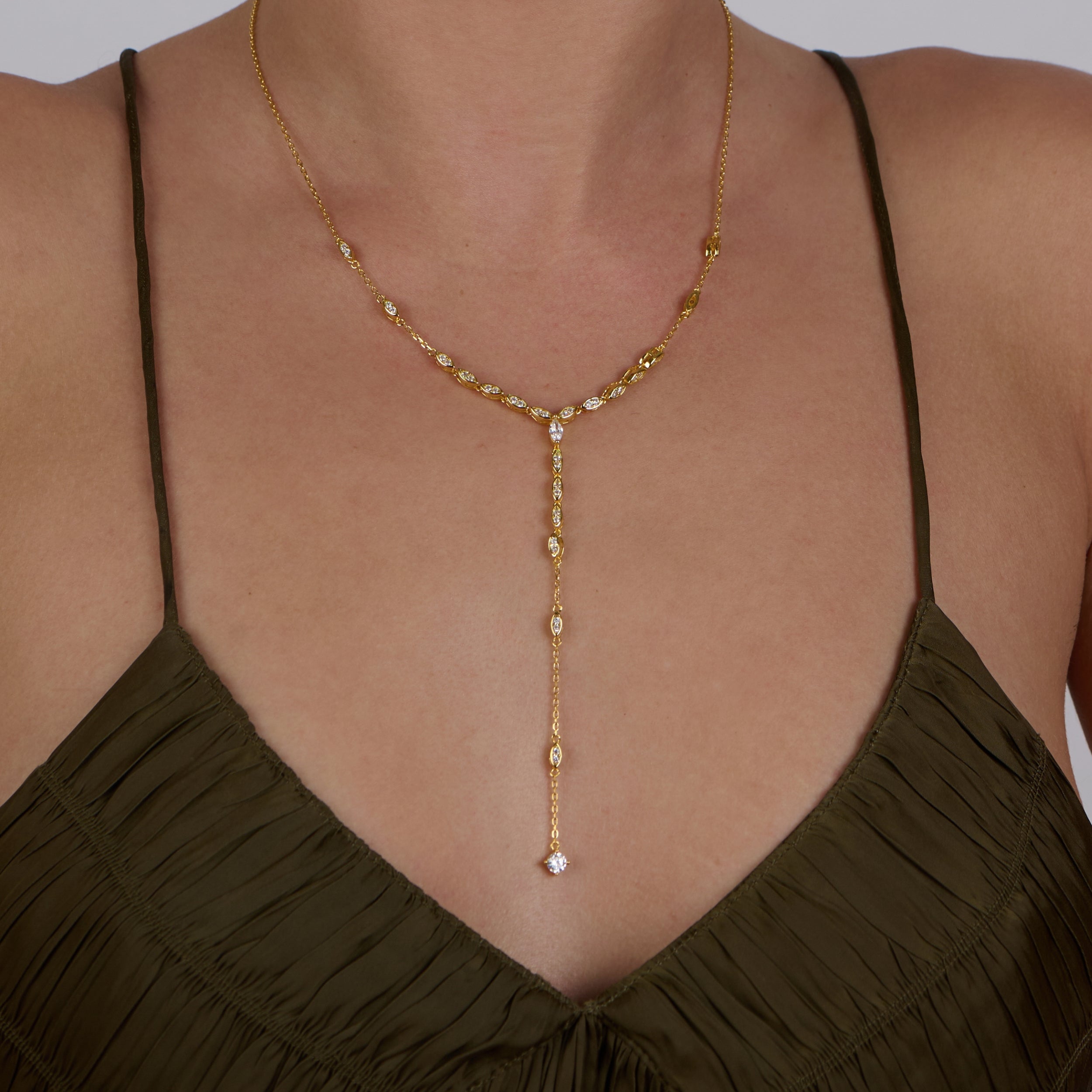 Must Have Gold Plated Lariat Necklace