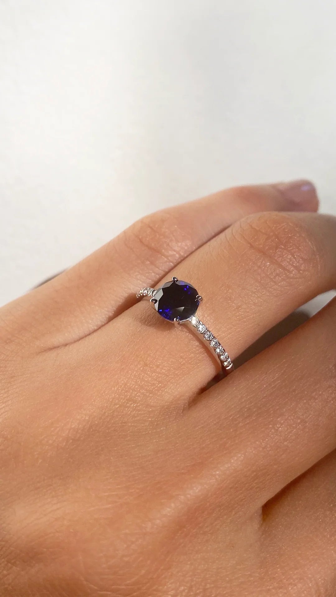 My Heart’s Keeper Blue Sapphire Ring - ARTSY SILVER