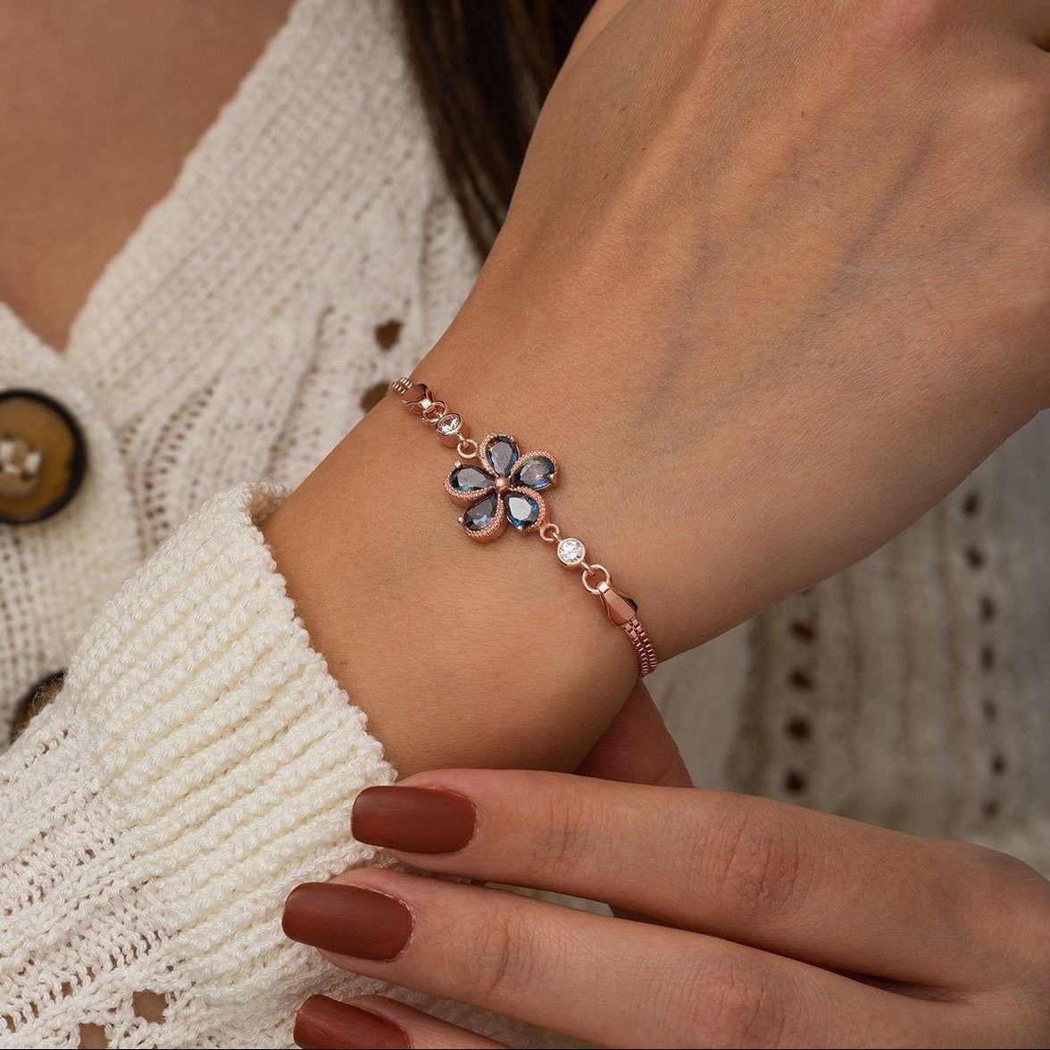 Sundrop Mystic Topaz Stone Bracelet - ARTSY SILVER