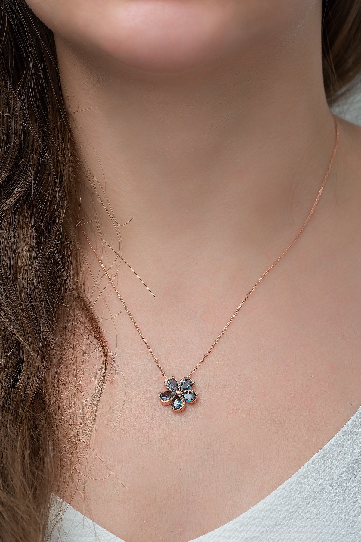 Sundrop Mystic Topaz Stone Necklace - ARTSY SILVER