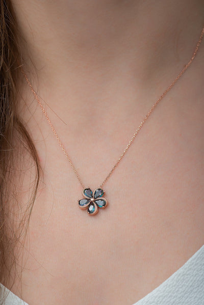 Sundrop Mystic Topaz Stone Necklace - ARTSY SILVER