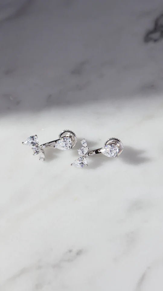 Navis Silver Ear Jacket - ARTSY SILVER