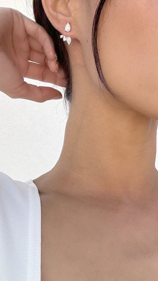 Navis Silver Ear Jacket - ARTSY SILVER