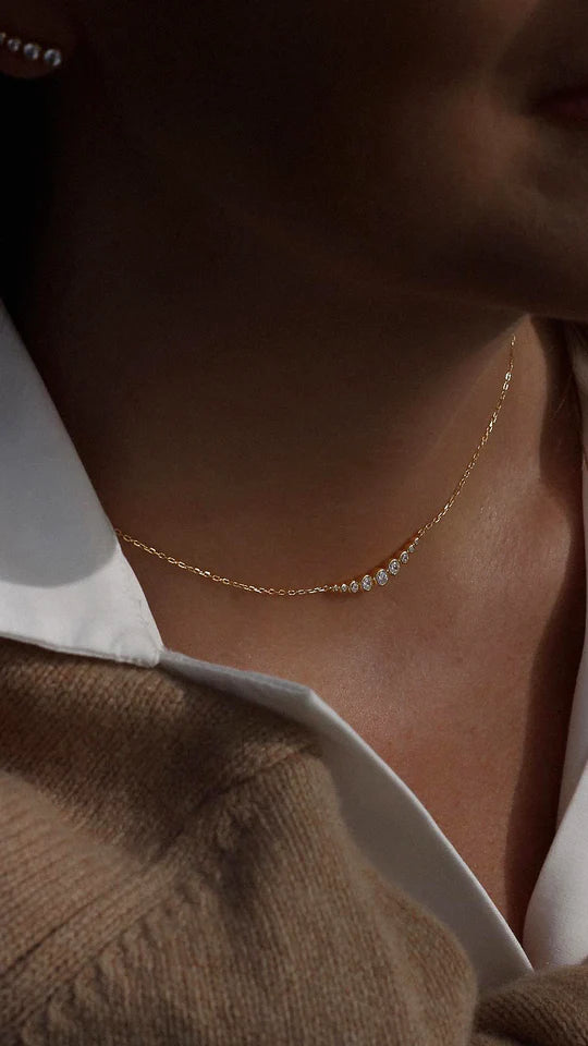 Nine Moons Zircon Necklace