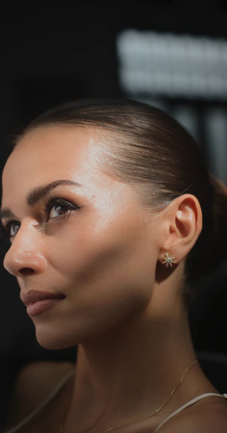 North Star Studs Gold Plating - ARTSY SILVER