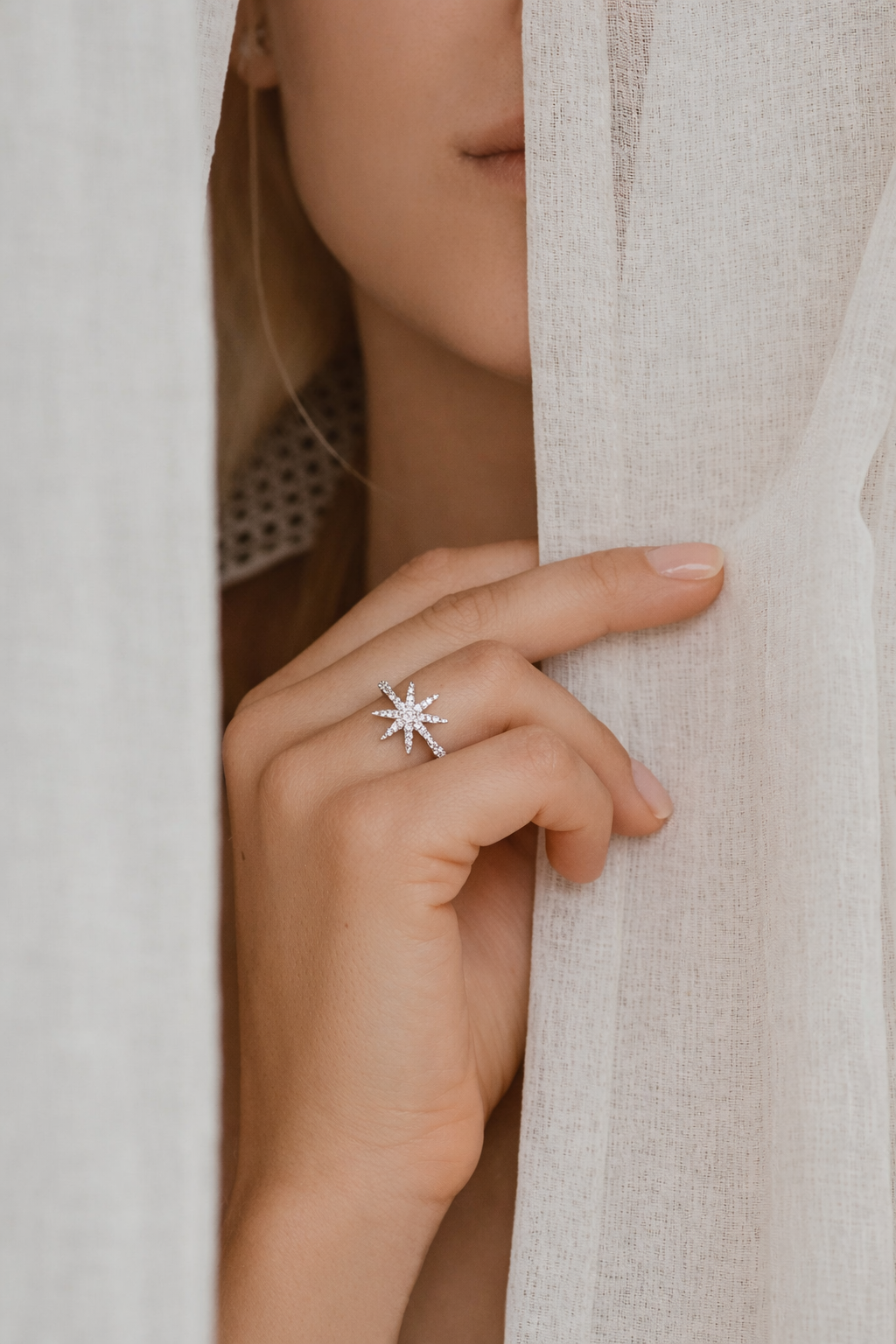 North Star Ring - ARTSY SILVER