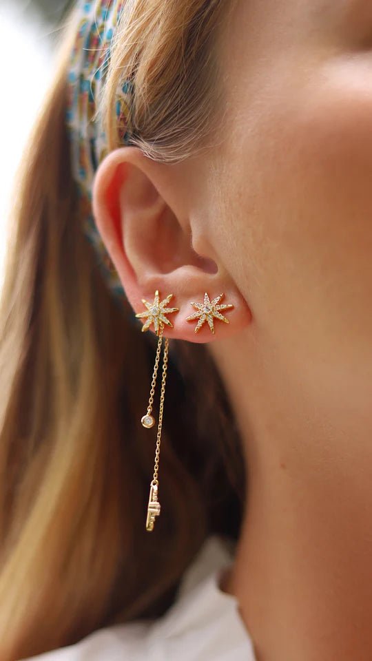 Palazzo Gold Plated Earrings - ARTSY SILVER