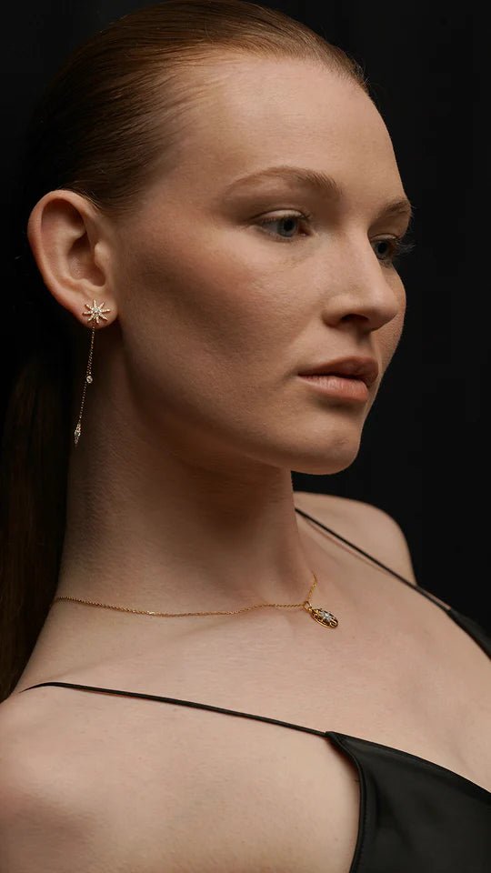 Palazzo Gold Plated Earrings - ARTSY SILVER