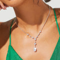 <tc>قلادة Oval Solitaire Zircon</tc>