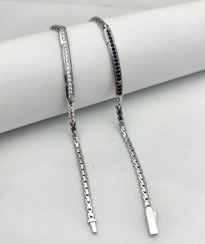 Onyx Line Chain Bracelet