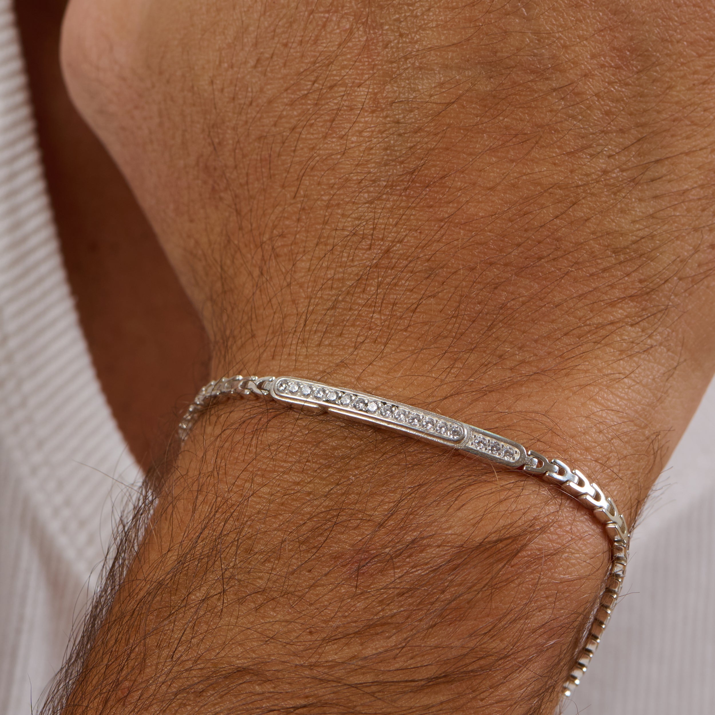 Onyx Line Chain Bracelet