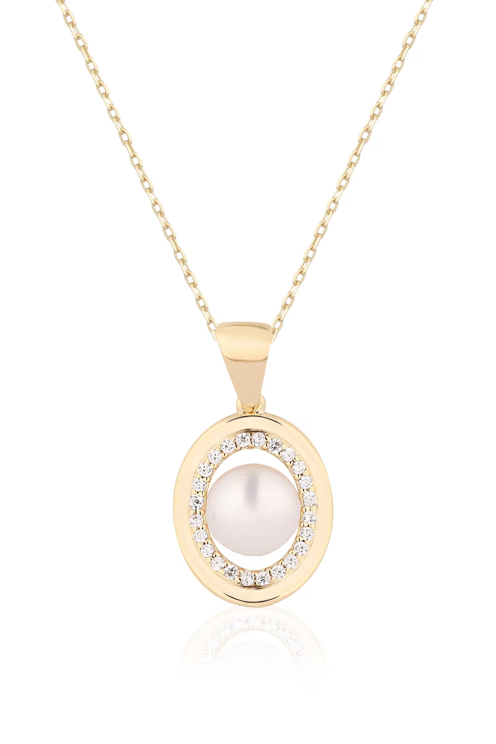 Oval Pearl Necklace