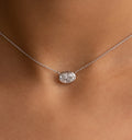 Oval Zircon Necklace