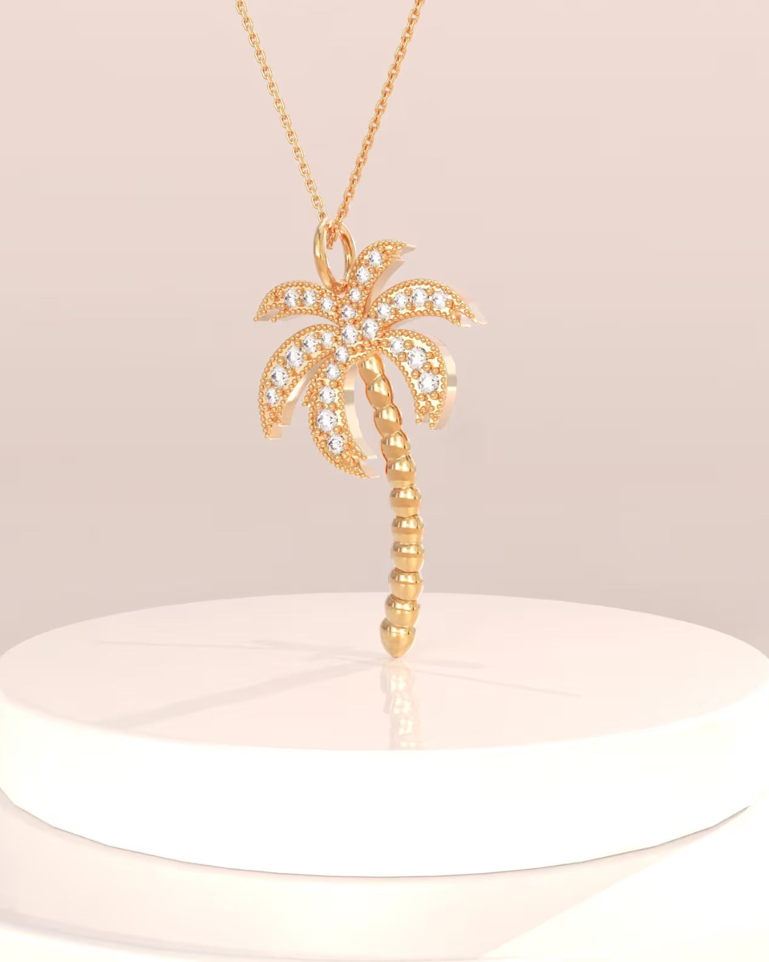 Palm Tree Necklace - ARTSY SILVER