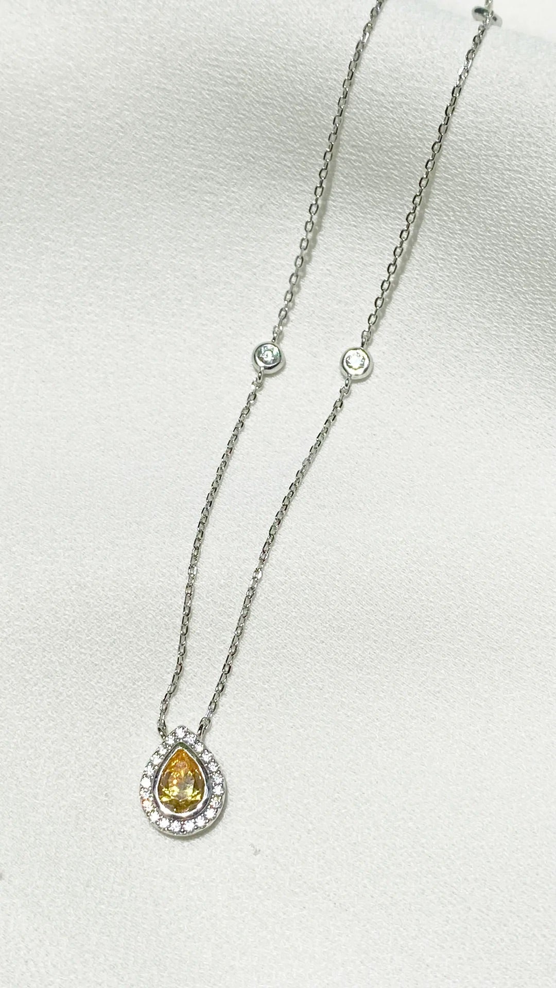 Pastille Yellow Zircon Necklace