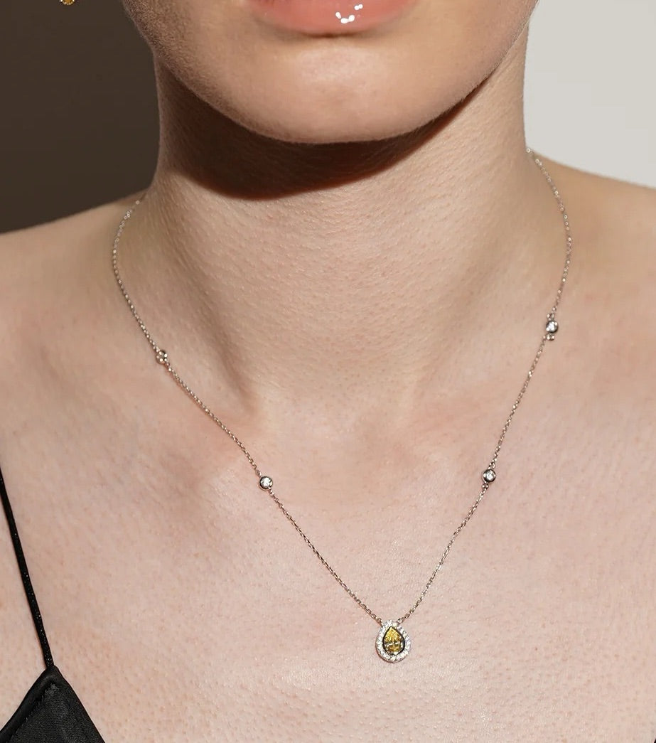 Pastille Yellow Zircon Necklace