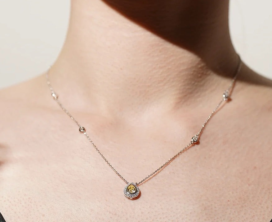 Pastille Yellow Zircon Necklace