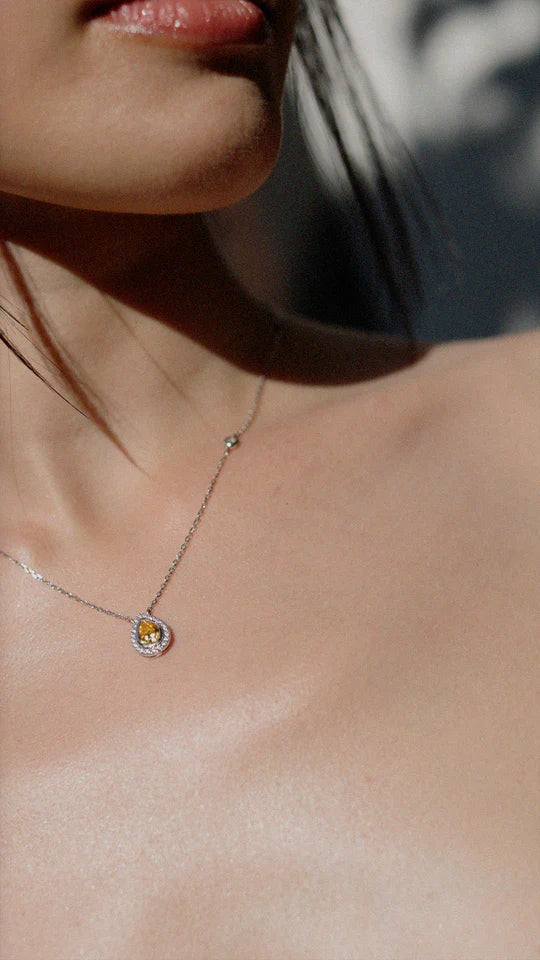 Pastille Yellow Zircon Necklace