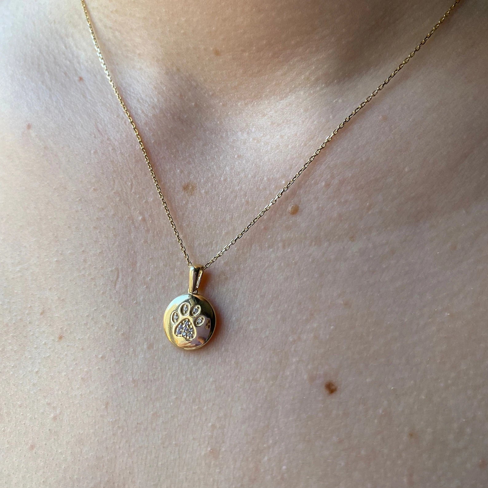 Paw Gold plating Necklace