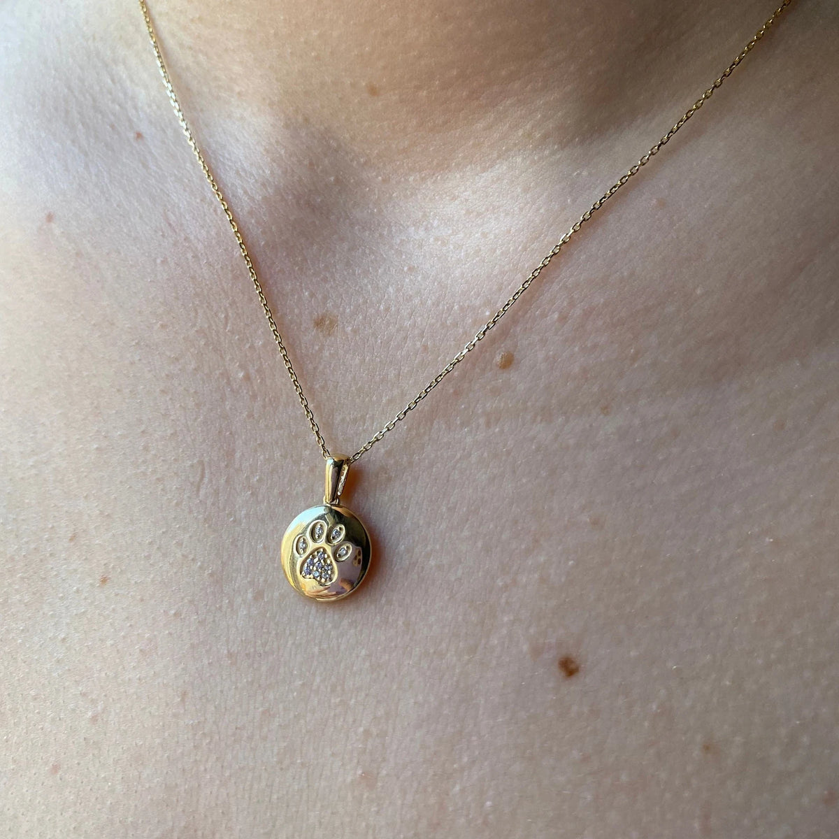 Paw Gold Plating Necklace - ARTSY SILVER