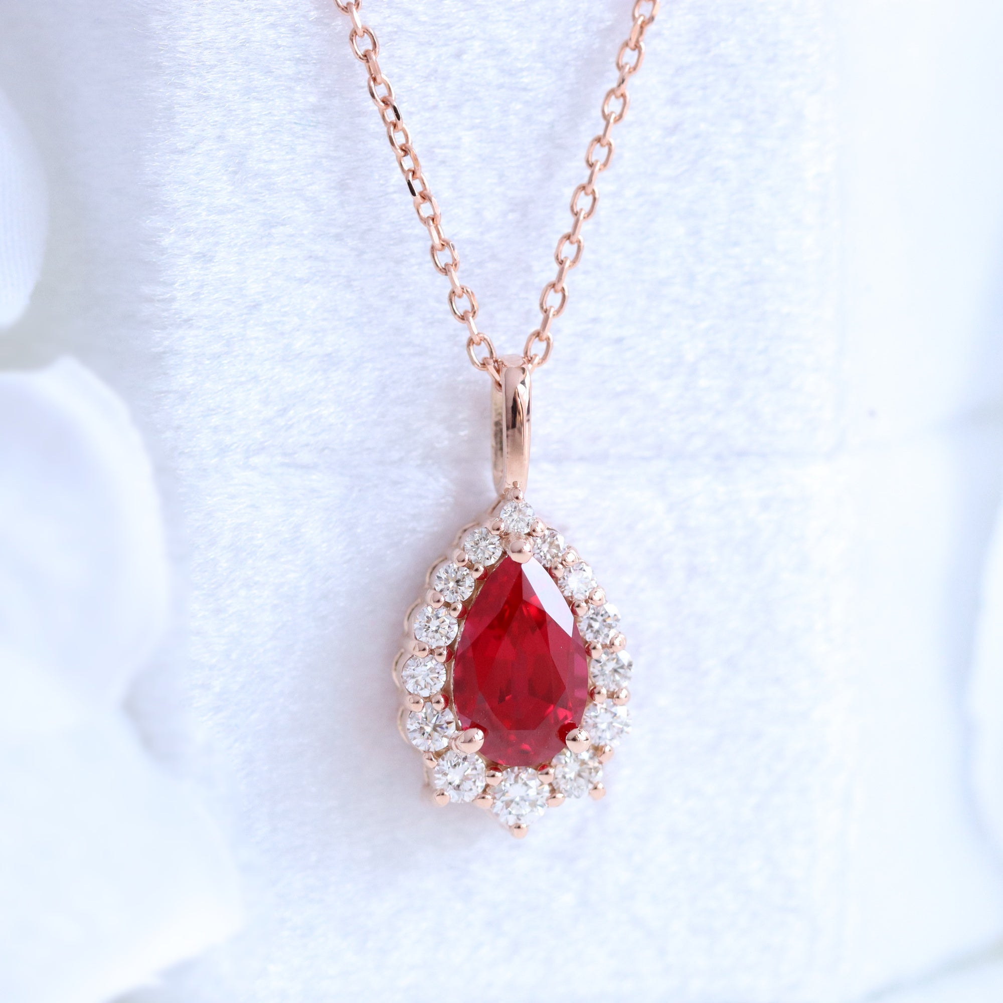 Ruby hot sale crystal necklace